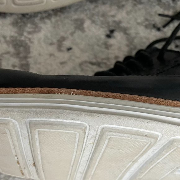 Mens Cole Haan Long LunarGrand Wingtip Oxford Leather Lace Up - Black 11.5 - Picture 10 of 11